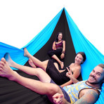 BaseCamp Hammock //  Black + Aqua