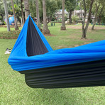 BaseCamp Hammock //  Black + Aqua