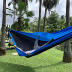 BaseCamp Hammock //  Black + Aqua