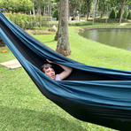 BaseCamp Hammock //  Black + Green