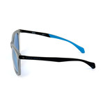 Hugo Boss // Men's 1100 Sunglasses // Matte Gray + Light Blue