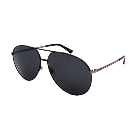 Unisex GG0832S-001 Round Sunglasses // Black