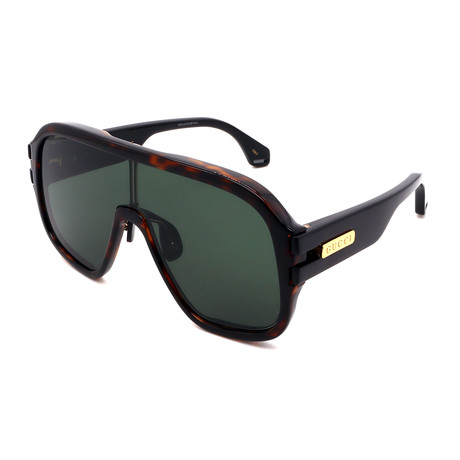 Mens GG0663S-003 Sheild Sunglasses // Havana Black