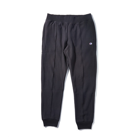 Cuffed Sweatpants With Pleat // Black (XS)