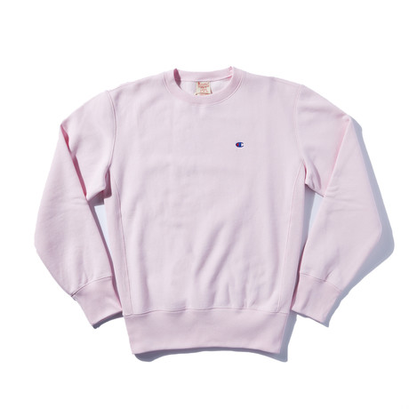 Reverse Weave Crew // Feather Pink (XS)
