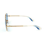 Unisex 271-S LKS-KU Sunglasses // Gold + Blue