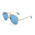 Unisex 271-S LKS-KU Sunglasses // Gold + Blue