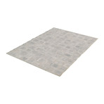 ECARPETGALLERY Cowhide Patchwork // Gray Rug // 5'8" x 7'11"