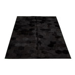 ECARPETGALLERY Cowhide Patchwork // Black Rug // 6'0" x 9'0"