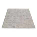 ECARPETGALLERY Cowhide Patchwork // Gray Rug // 5'8" x 7'11"