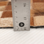 ECARPETGALLERY Cowhide Patchwork // Brown Rug // 3'9" x 5'9"