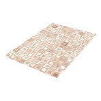 ECARPETGALLERY Cowhide Patchwork // Light Gray Rug // 4'2" x 6'3"