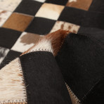 ECARPETGALLERY Cowhide Patchwork // Black Rug // 5'0" x 8'2"