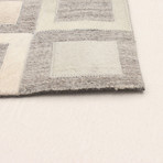 ECARPETGALLERY Cowhide Patchwork // Light Gray Rug // 4'2" x 6'3"