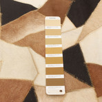 ECARPETGALLERY Cowhide Patchwork // Light Brown Rug // 4'1" x 5'11"