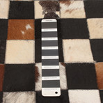 ECARPETGALLERY Cowhide Patchwork // Black Rug // 5'0" x 8'2"