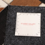 ECARPETGALLERY Cowhide Patchwork // Black Rug // 5'0" x 8'1"