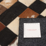 ECARPETGALLERY Cowhide Patchwork // Black Rug // 5'0" x 8'2"