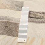 ECARPETGALLERY Cowhide Patchwork // Light Gray Rug // 3'10" x 5'9"