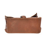 Buffalo Waxed Leather Backpack // Brown