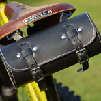 Bicycle Saddle + Utility Tool Bag // Black