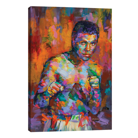 Ali, Boxing Legend // Leon Devenice (18"W x 26"H x 1.5"D)