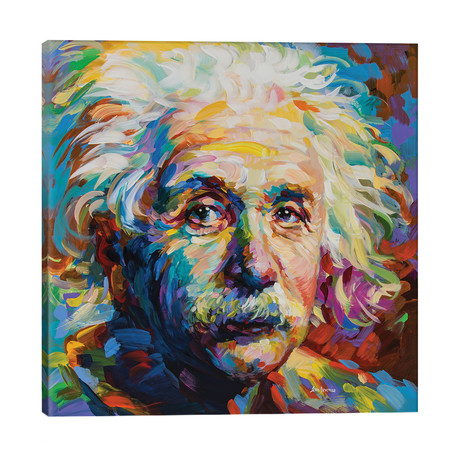 Einstein // Leon Devenice (18"W x 18"H x 1.5"D)