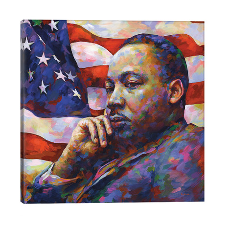 Martin Luther King Jr. // Leon Devenice (18"W x 18"H x 1.5"D)