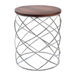 Nickel End Table