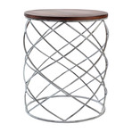 Nickel End Table