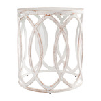 Earnshaw End Table// White