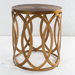 Earnshaw End Table// Brass