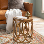 Earnshaw End Table// Brass