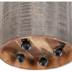 Troyes End Table // Hidden Wheels