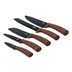 5-Piece Knife Set // Black + Rosewood