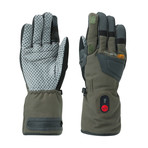 Heated Waterproof Gloves Convertible Finger // Black (X-Small)