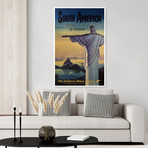 Rio De Janeiro, Pan Am // Vintage Travel Poster (17"H x 11"W x .01"D)