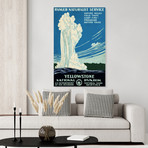 Yellowstone National Park, Wyoming // Vintage WPA Travel Poster (17"H x 11"W x .01"D)