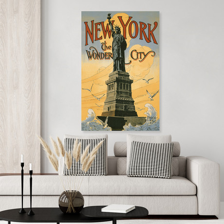 Statue Of Liberty // New York City // Vintage Poster (17"H x 11"W x .01"D)