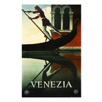 Venice, Italy // Vintage Travel Poster (17"H x 11"W x .01"D)