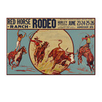 Red Horse Ranch // Vintage Rodeo Poster (17"H x 11"W x .01"D)