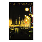 German Deutschland // Art Deco Travel Poster (17"H x 11"W x .01"D)