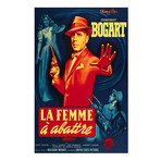 La Femme A Abattre, The Enforcer // Humphrey Bogart // Vintage Movie Poster (17"H x 11"W x .01"D)