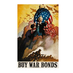 Uncle Sam Buy War Bonds // Vintage Poster (17"H x 11"W x .01"D)