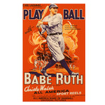 Babe Ruth // Vintage Movie Poster (17"H x 11"W x .01"D)