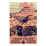 Grand Canyon National Park // Vintage WPA Travel Poster (17"H x 11"W x .01"D)