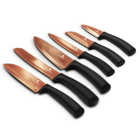 6-Piece Knife Set // Rose Gold
