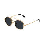 Unisex 50-50 Sunglasses // Black + Gold