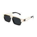 Unisex Kingpin Sunglasses // Black + Gold