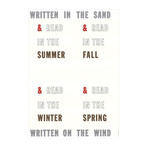Lawrence Weiner // Written In The Sand // 1997 Offset Lithograph